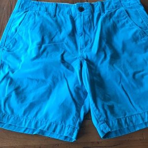 Size: 34. Turquoise American eagle prep shorts.